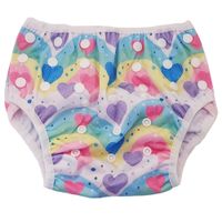 Bamboo Baby Swim Nappy - Hearts  (3-15kg)